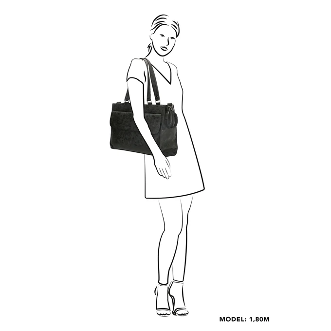 Charm London Bloomsbury Luiertas Zwart 4 Charm London Bloomsbury Luiertas Zwart - Afbeelding 2