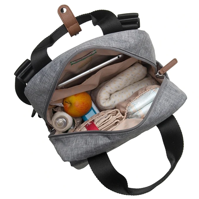 Babymel Georgi ECO Convertible Backpack Grey 6 Babymel Georgi ECO Convertible Backpack Grey - Afbeelding 4