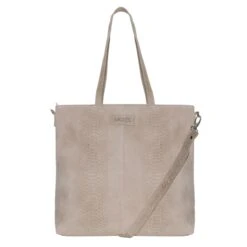 Mozz Momsbag Snake Shopper Sand