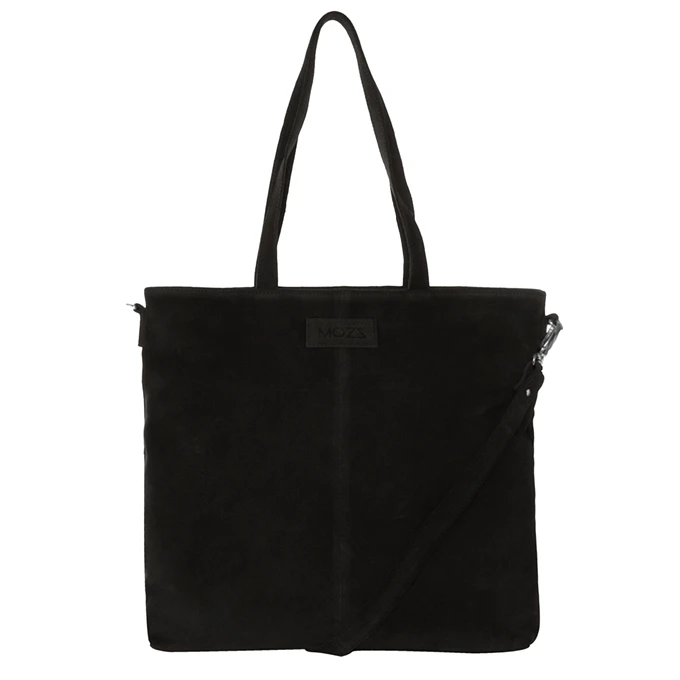 Mozz Momsbag Shopper Suede Black 3 Mozz Momsbag Shopper Suede Black