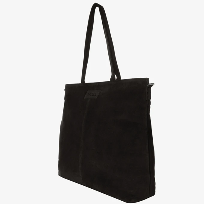 Mozz Momsbag Shopper Suede Black 4 Mozz Momsbag Shopper Suede Black - Afbeelding 2