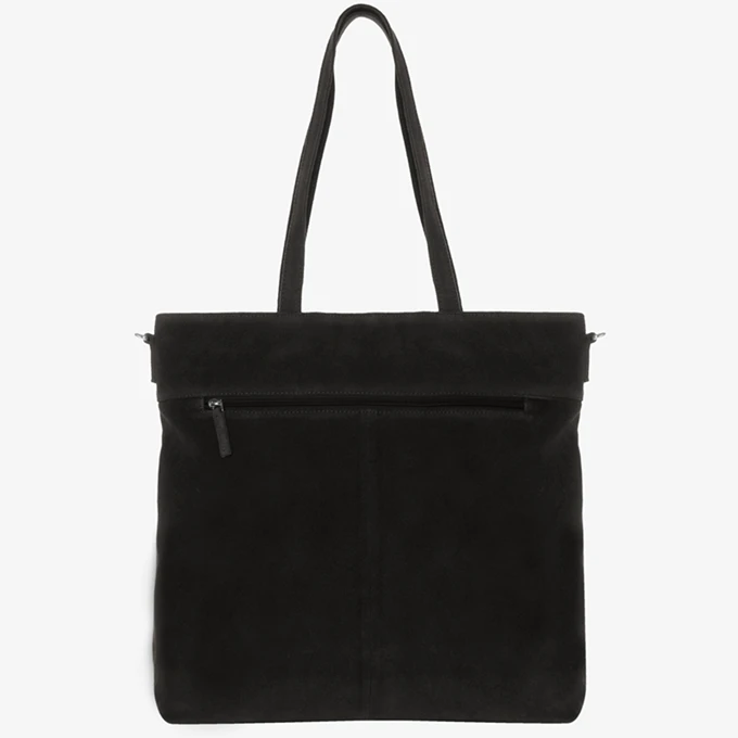 Mozz Momsbag Shopper Suede Black 5 Mozz Momsbag Shopper Suede Black - Afbeelding 3