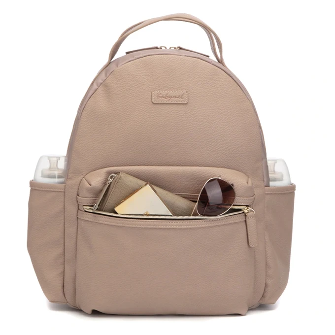 Babymel Lola Vegan Leather Luiertas Almond 6 Babymel Lola Vegan Leather Luiertas Almond - Afbeelding 4