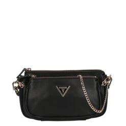 Guess Noelle Dbl Pouch Crossbody Black