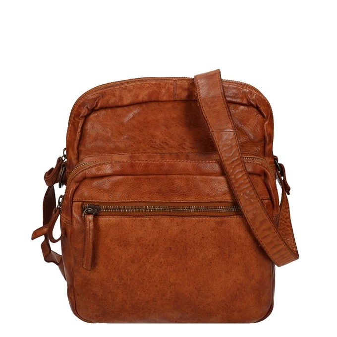 Bear Design Cow Lavato Schoudertas M Cognac 3 Bear Design Cow Lavato Schoudertas M Cognac