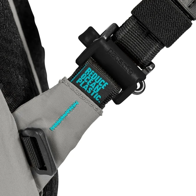 Pacsafe Eco 12L Sling Backpack Econyl Gravity Gray 10 Pacsafe Eco 12L Sling Backpack Econyl Gravity Gray - Afbeelding 8