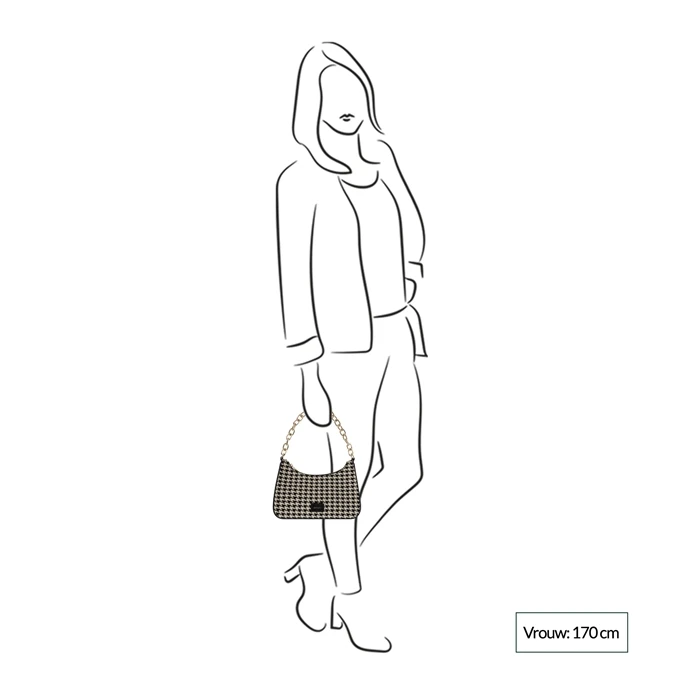 Inyati Dinah Tweed Crossbody Black/white 4 Inyati Dinah Tweed Crossbody Black/white - Afbeelding 2