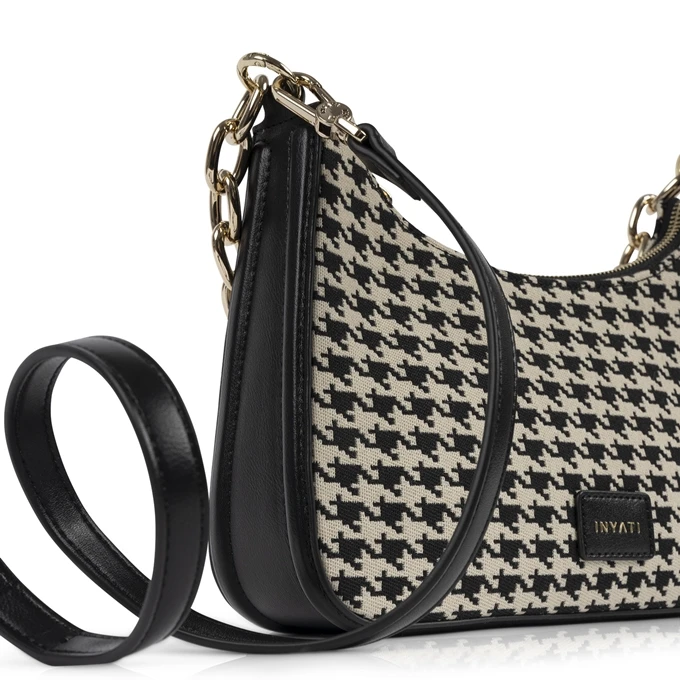 Inyati Dinah Tweed Crossbody Black/white 7 Inyati Dinah Tweed Crossbody Black/white - Afbeelding 5