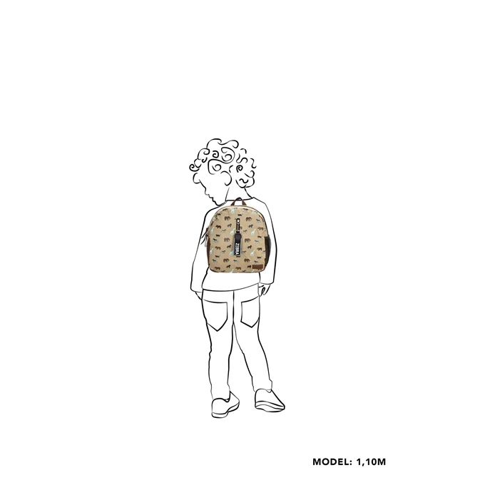 Zebra Trends Boys Rugzak Safari Camel 4 Zebra Trends Boys Rugzak Safari Camel - Afbeelding 2