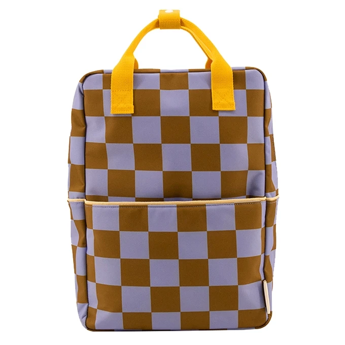 Sticky Lemon Farmhouse Backpack Large Checkerboard Blooming Purple - Soil Green 3 Sticky Lemon Farmhouse Backpack Large Checkerboard Blooming Purple - Soil Green