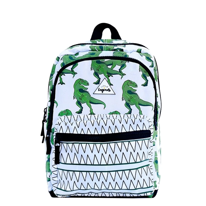 Little Legends Dino Backpack L Groen / Wit 3 Little Legends Dino Backpack L Groen / Wit