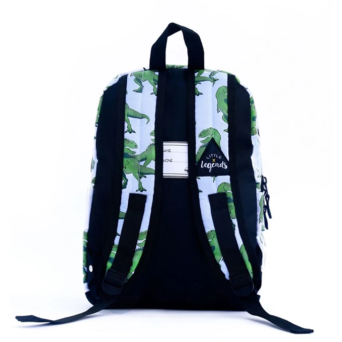 Little Legends Dino Backpack L Groen / Wit 7 Little Legends Dino Backpack L Groen / Wit - Afbeelding 5