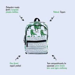 Little Legends Dino Backpack L Groen / Wit 21 Little Legends Dino Backpack L Groen / Wit -Diverse Tassen image 15143