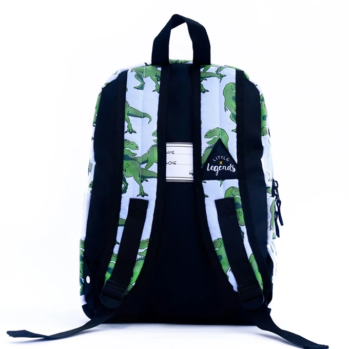 Little Legends Dino Backpack L Groen / Wit 14 Little Legends Dino Backpack L Groen / Wit - Afbeelding 12