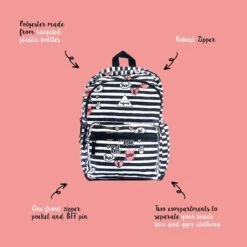 Little Legends BFF Backpack L Zwart/wit/roze -Diverse Tassen image 15174