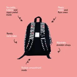 Little Legends BFF Backpack L Zwart/wit/roze -Diverse Tassen image 15175