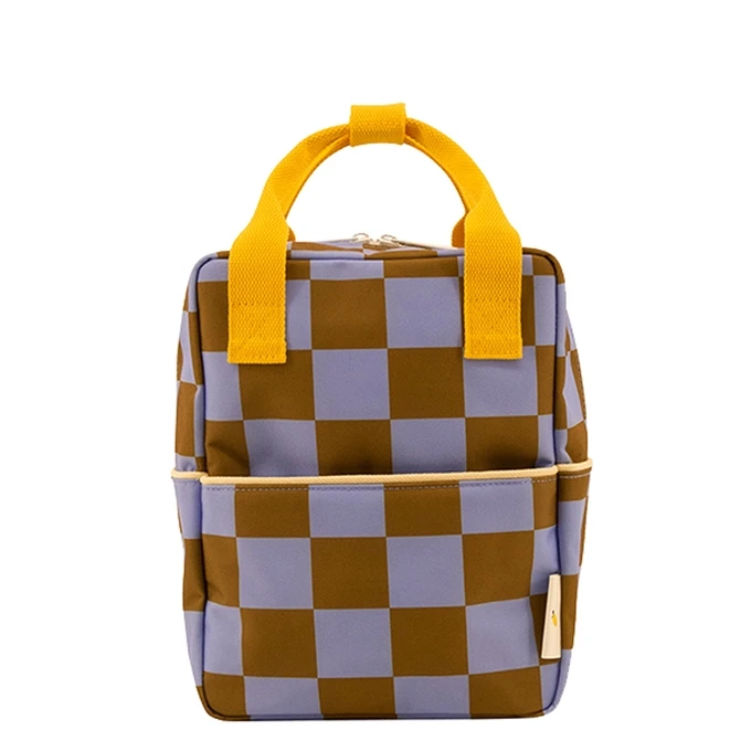 Sticky Lemon Farmhouse Backpack Small Checkerboard Blooming Purple - Soil Green 3 Sticky Lemon Farmhouse Backpack Small Checkerboard Blooming Purple - Soil Green