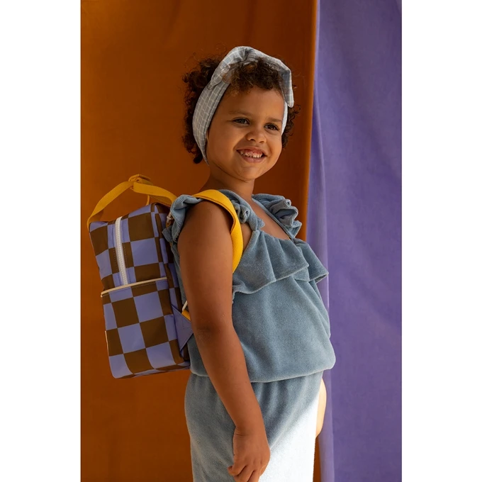 Sticky Lemon Farmhouse Backpack Small Checkerboard Blooming Purple - Soil Green 4 Sticky Lemon Farmhouse Backpack Small Checkerboard Blooming Purple - Soil Green - Afbeelding 2