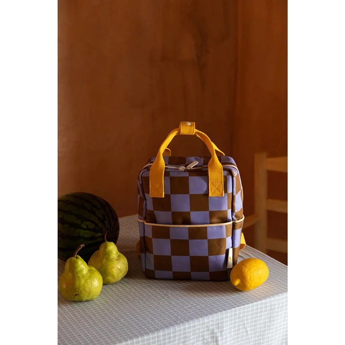 Sticky Lemon Farmhouse Backpack Small Checkerboard Blooming Purple - Soil Green 5 Sticky Lemon Farmhouse Backpack Small Checkerboard Blooming Purple - Soil Green - Afbeelding 3