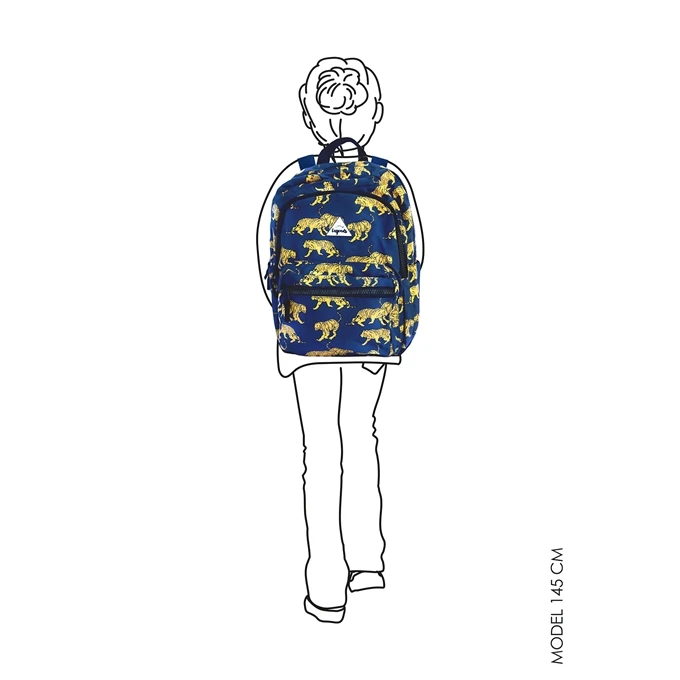 Little Legends Tiger Navy Blue Backpack L Donker Blauw 7 Little Legends Tiger Navy Blue Backpack L Donker Blauw - Afbeelding 5