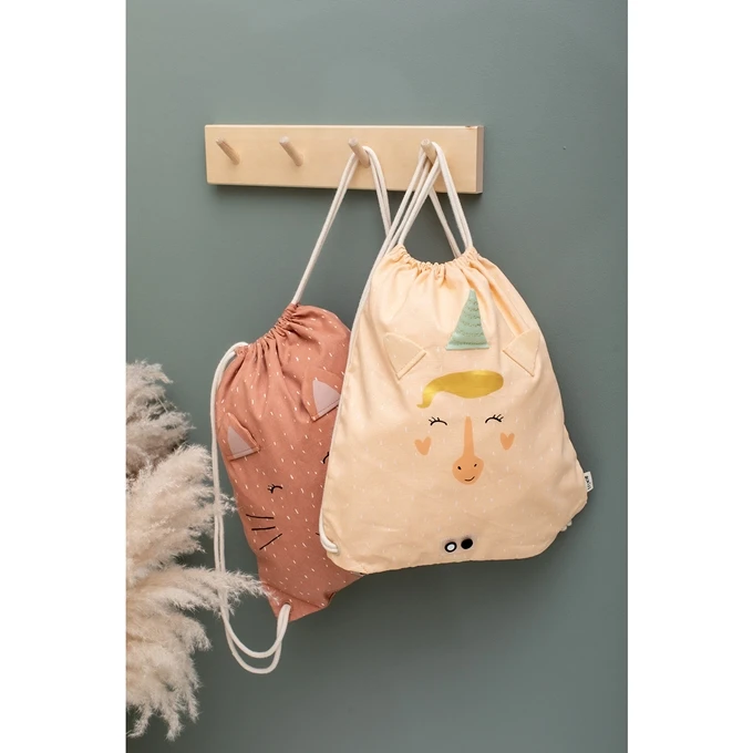 Trixie Mrs. Cat Drawstring Bag Brown 4 Trixie Mrs. Cat Drawstring Bag Brown - Afbeelding 2