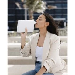 Memobottle A5 Bottle Stainless Steel 1050ml White 9 Memobottle A5 Bottle Stainless Steel 1050ml White -Diverse Tassen image 15502