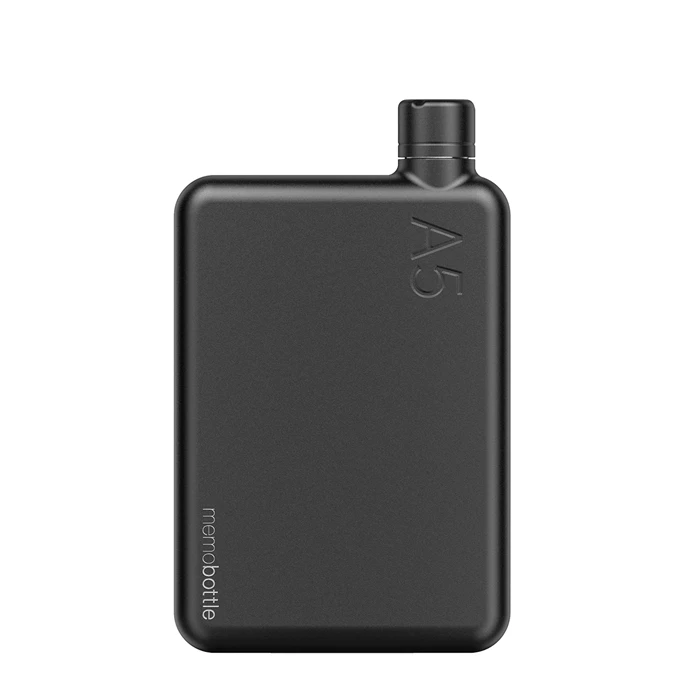 Memobottle A5 Bottle Stainless Steel 1050ml Black 3 Memobottle A5 Bottle Stainless Steel 1050ml Black