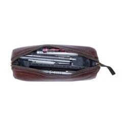 Leonhard Heyden Cambridge Pencil Case Red Brown -Diverse Tassen image 15730