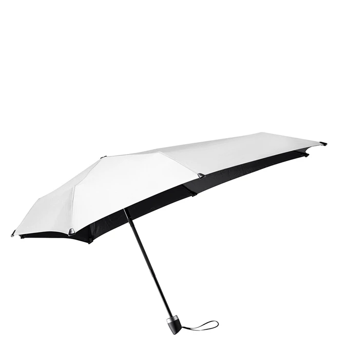Senz Manual Opvouwbare Stormparaplu Shiny Silver 3 Senz Manual Opvouwbare Stormparaplu Shiny Silver