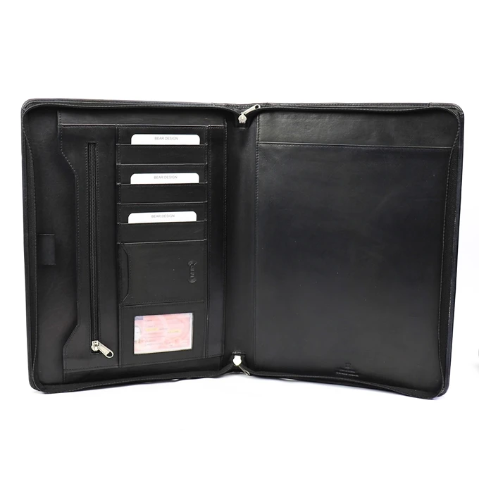 Bear Design Jos Schrijfmap Black 5 Bear Design Jos Schrijfmap Black - Afbeelding 3