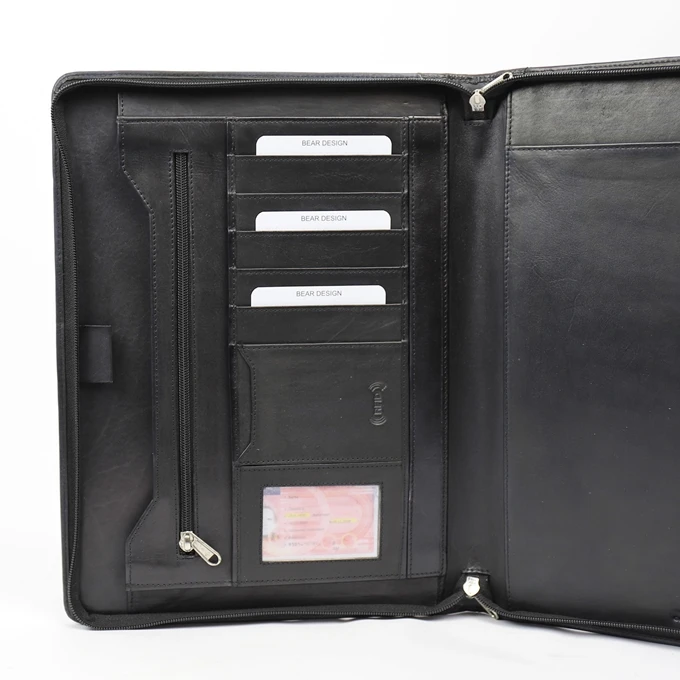 Bear Design Jos Schrijfmap Black 6 Bear Design Jos Schrijfmap Black - Afbeelding 4