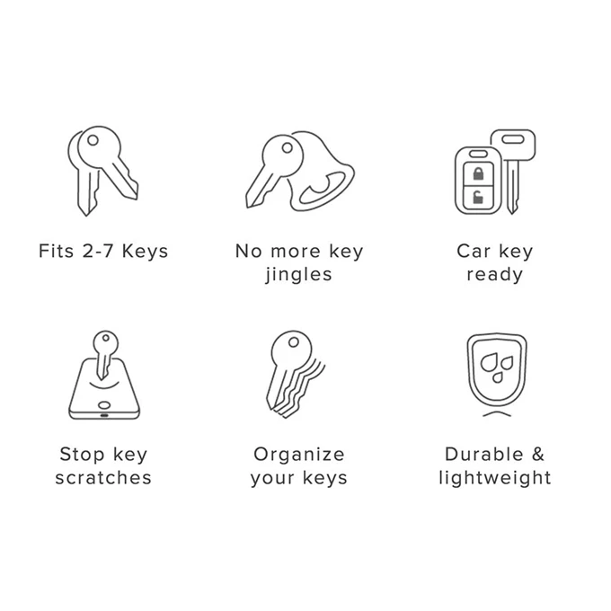 Orbitkey Active 2.0 Keyholder Jet Black 8 Orbitkey Active 2.0 Keyholder Jet Black - Afbeelding 6