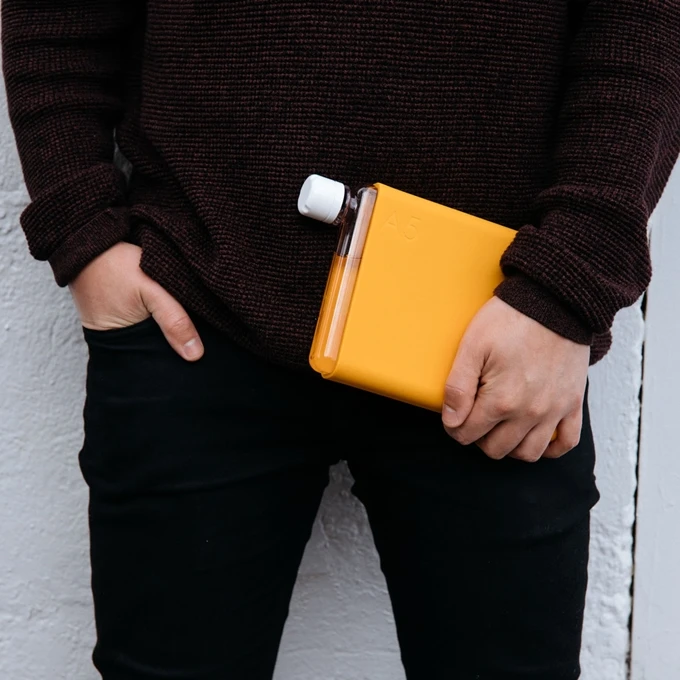 Memobottle A5 Silicon Sleeve Mandarin 4 Memobottle A5 Silicon Sleeve Mandarin - Afbeelding 2