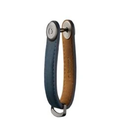 Orbitkey Crazy Horse Leather Key Organiser Marine Blue -Diverse Tassen image 15923