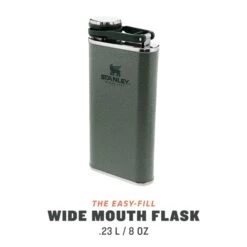 Stanley The Easy-Fill Wide Mouth Flask 0.23L Hammertone Green -Diverse Tassen image 16023