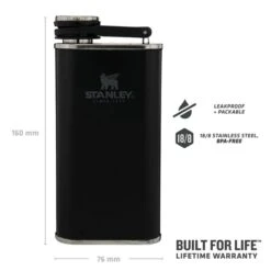 Stanley The Easy-Fill Wide Mouth Flask 0.23L Matte Black Pebble 10 Stanley The Easy-Fill Wide Mouth Flask 0.23L Matte Black Pebble -Diverse Tassen image 16062
