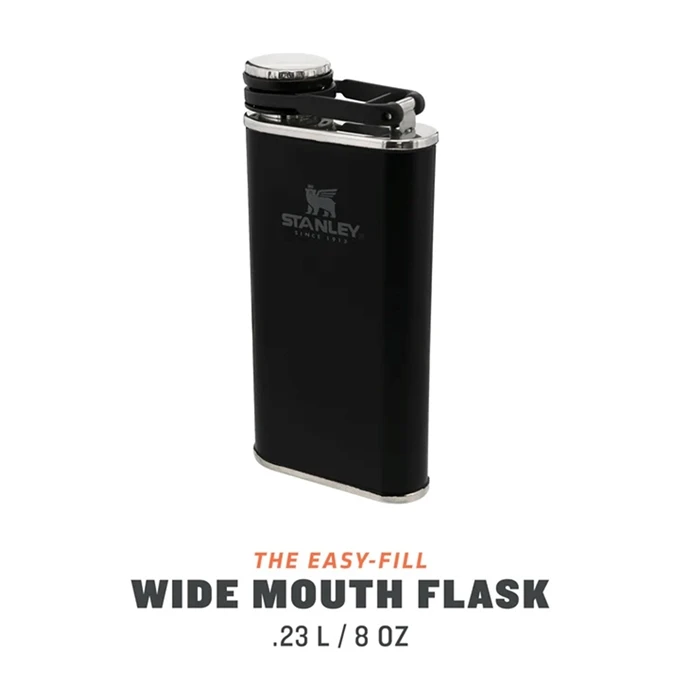 Stanley The Easy-Fill Wide Mouth Flask 0.23L Matte Black Pebble 7 Stanley The Easy-Fill Wide Mouth Flask 0.23L Matte Black Pebble - Afbeelding 5