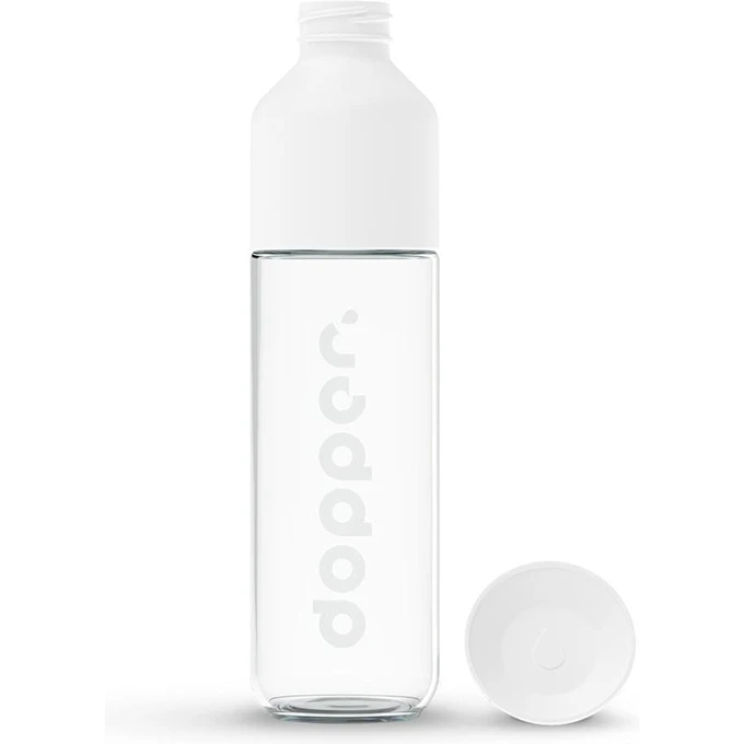Dopper Glass Drinkfles 400 Ml White 5 Dopper Glass Drinkfles 400 Ml White - Afbeelding 3