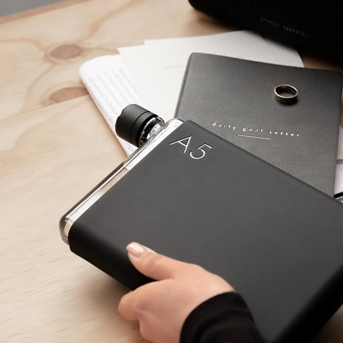 Memobottle A5 Silicon Sleeve Black Ink 4 Memobottle A5 Silicon Sleeve Black Ink - Afbeelding 2