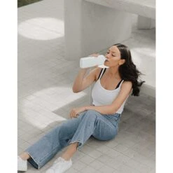 Memobottle Slim Bottle Stainless Steel 600ml White -Diverse Tassen image 16117