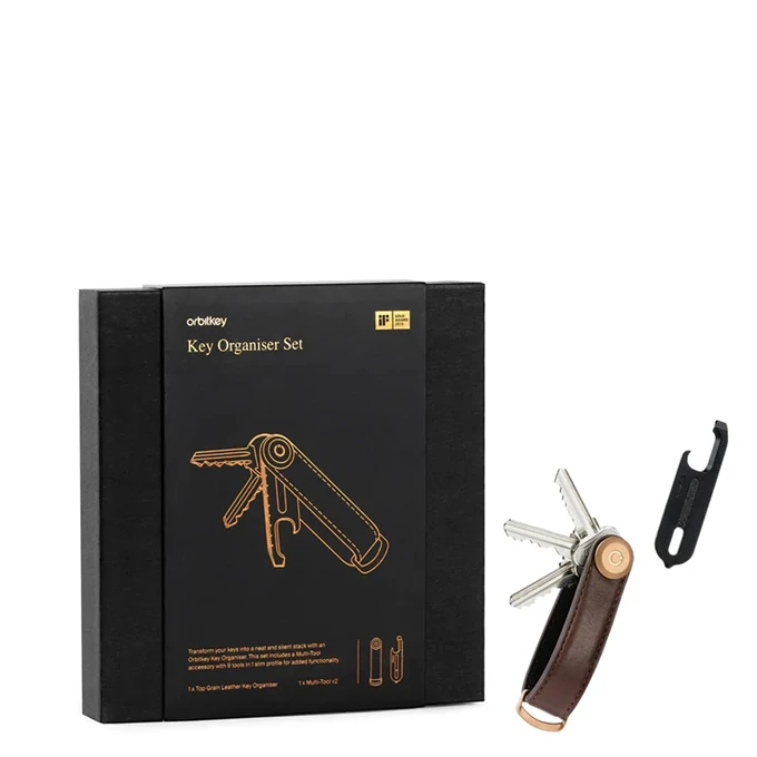 Orbitkey Premium Leather 2.0 Espresso Brown + Multi Tool V2 Gift Set Espresso Brown 3 Orbitkey Premium Leather 2.0 Espresso Brown + Multi Tool V2 Gift Set Espresso Brown