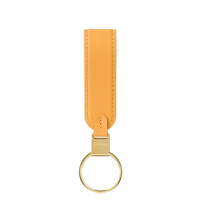 Orbitkey Loop Keychain Leather Orange 3 Orbitkey Loop Keychain Leather Orange