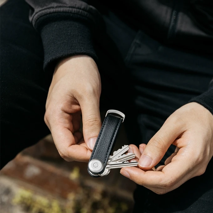 Orbitkey 2.0 Keyholder Cactus Leather Black 6 Orbitkey 2.0 Keyholder Cactus Leather Black - Afbeelding 4