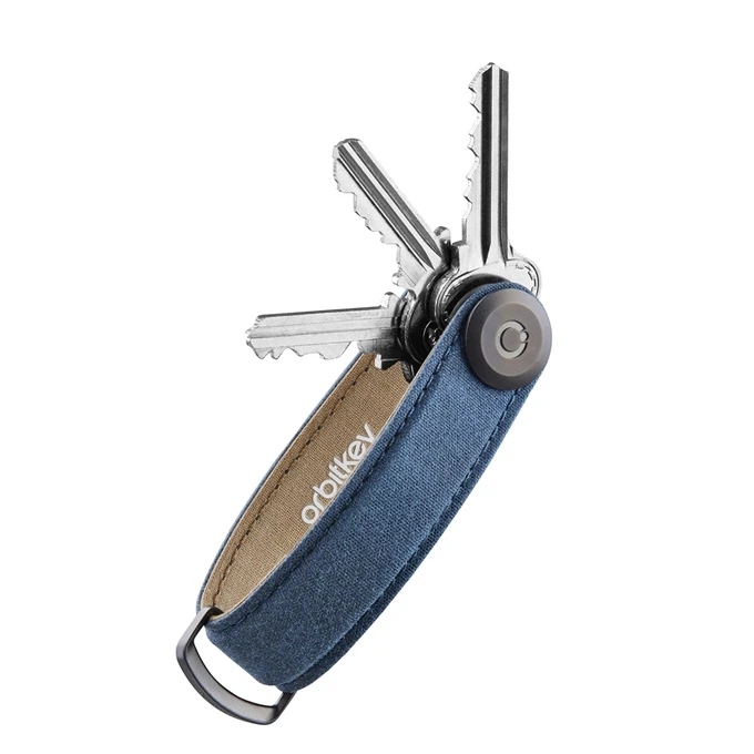 Orbitkey 2.0 Waxed Canvas Keyholder Navy Blue 3 Orbitkey 2.0 Waxed Canvas Keyholder Navy Blue