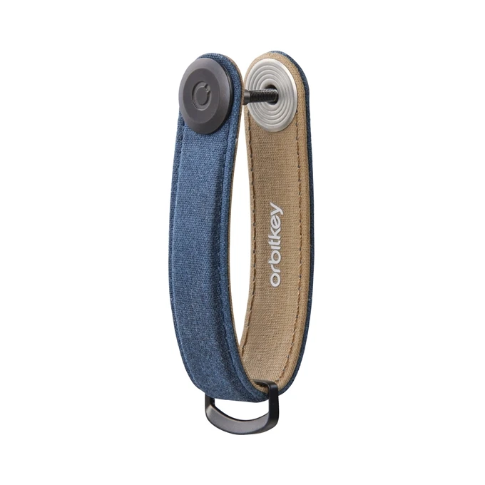 Orbitkey 2.0 Waxed Canvas Keyholder Navy Blue 7 Orbitkey 2.0 Waxed Canvas Keyholder Navy Blue - Afbeelding 5
