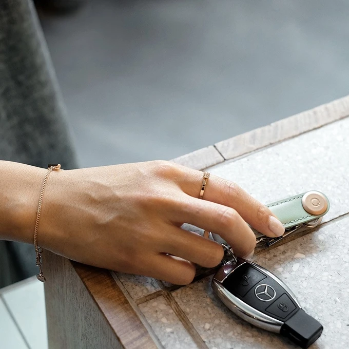 Orbitkey Premium Leather 2.0 Keyholder Blush / Blush 6 Orbitkey Premium Leather 2.0 Keyholder Blush / Blush - Afbeelding 4