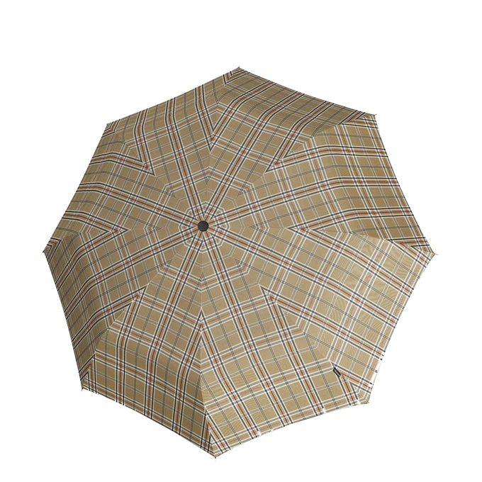 Knirps T.760 Stick Automatic Paraplu Check Beige 3 Knirps T.760 Stick Automatic Paraplu Check Beige