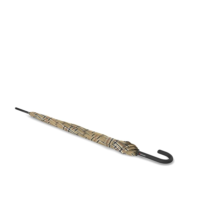 Knirps T.760 Stick Automatic Paraplu Check Beige 4 Knirps T.760 Stick Automatic Paraplu Check Beige - Afbeelding 2