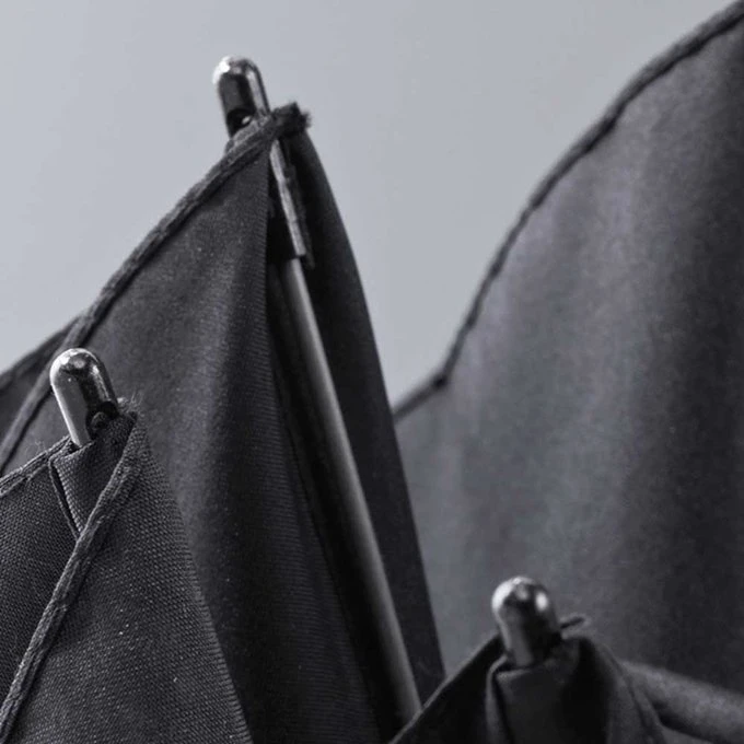 Knirps T.760 Stick Automatic Paraplu Dot Art Black 8 Knirps T.760 Stick Automatic Paraplu Dot Art Black - Afbeelding 6