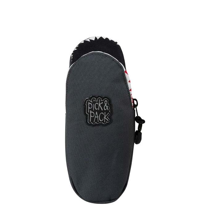 Pick & Pack Shark Shape Penncase Anthracite 5 Pick & Pack Shark Shape Penncase Anthracite - Afbeelding 3